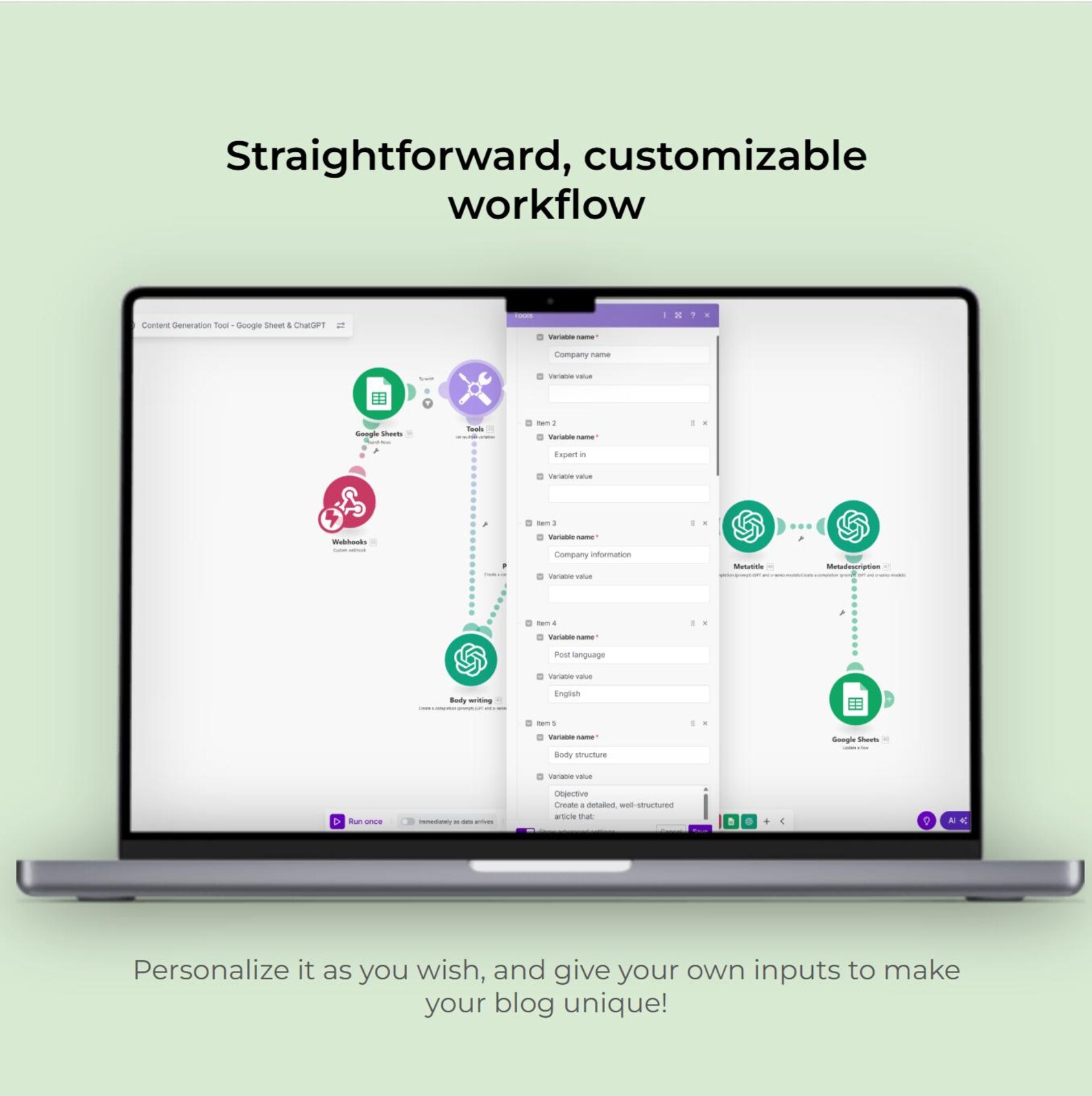 AI Blog Post Generator: SEO Content Automation with Make.com (Digital Download)
