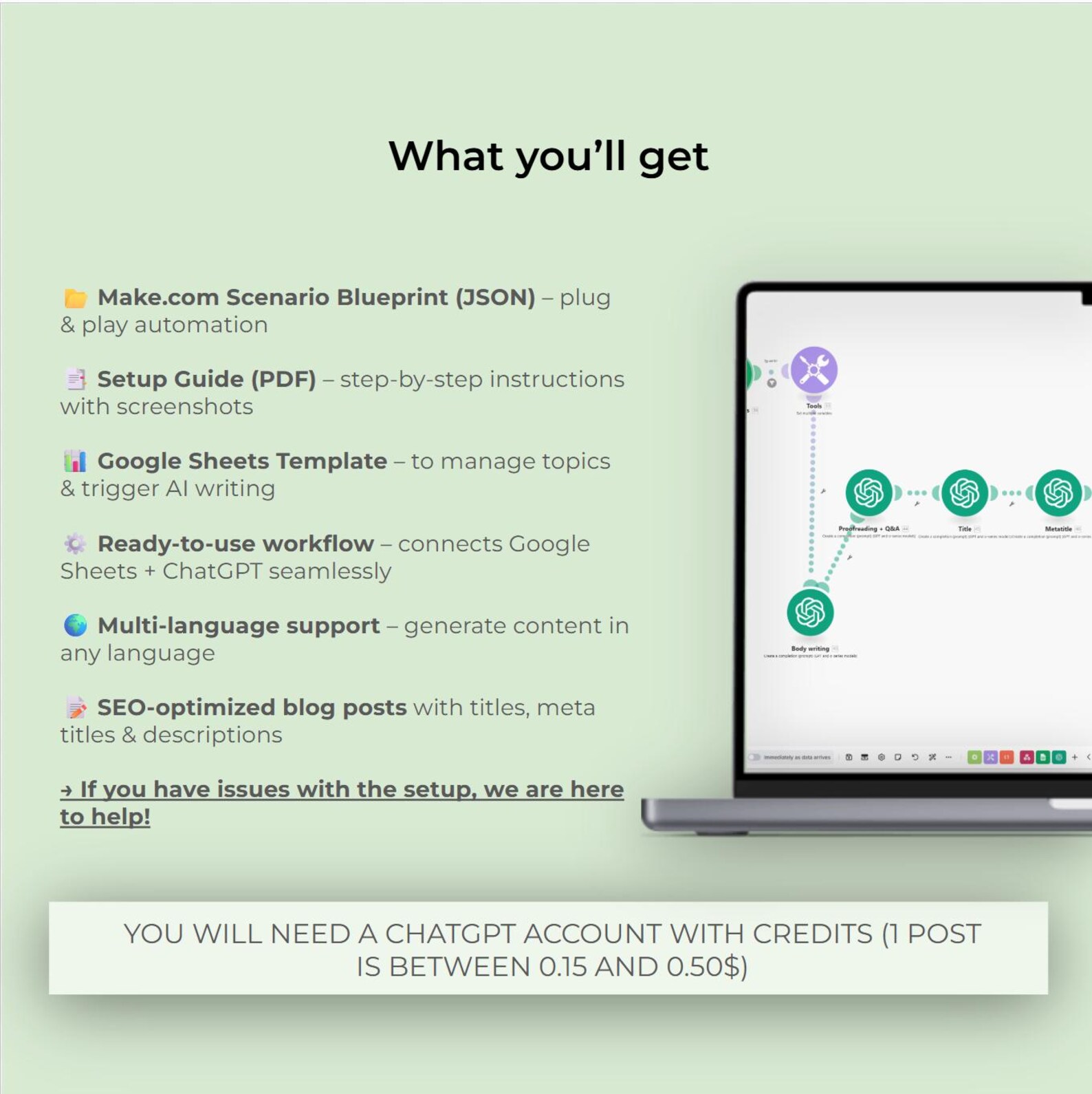 AI Blog Post Generator: SEO Content Automation with Make.com (Digital Download)