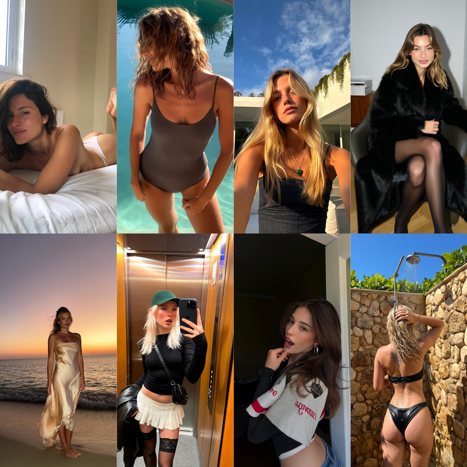 Influencer-Style Digital Model Photo Collection for Social Media Content – High Resolution Digital Download