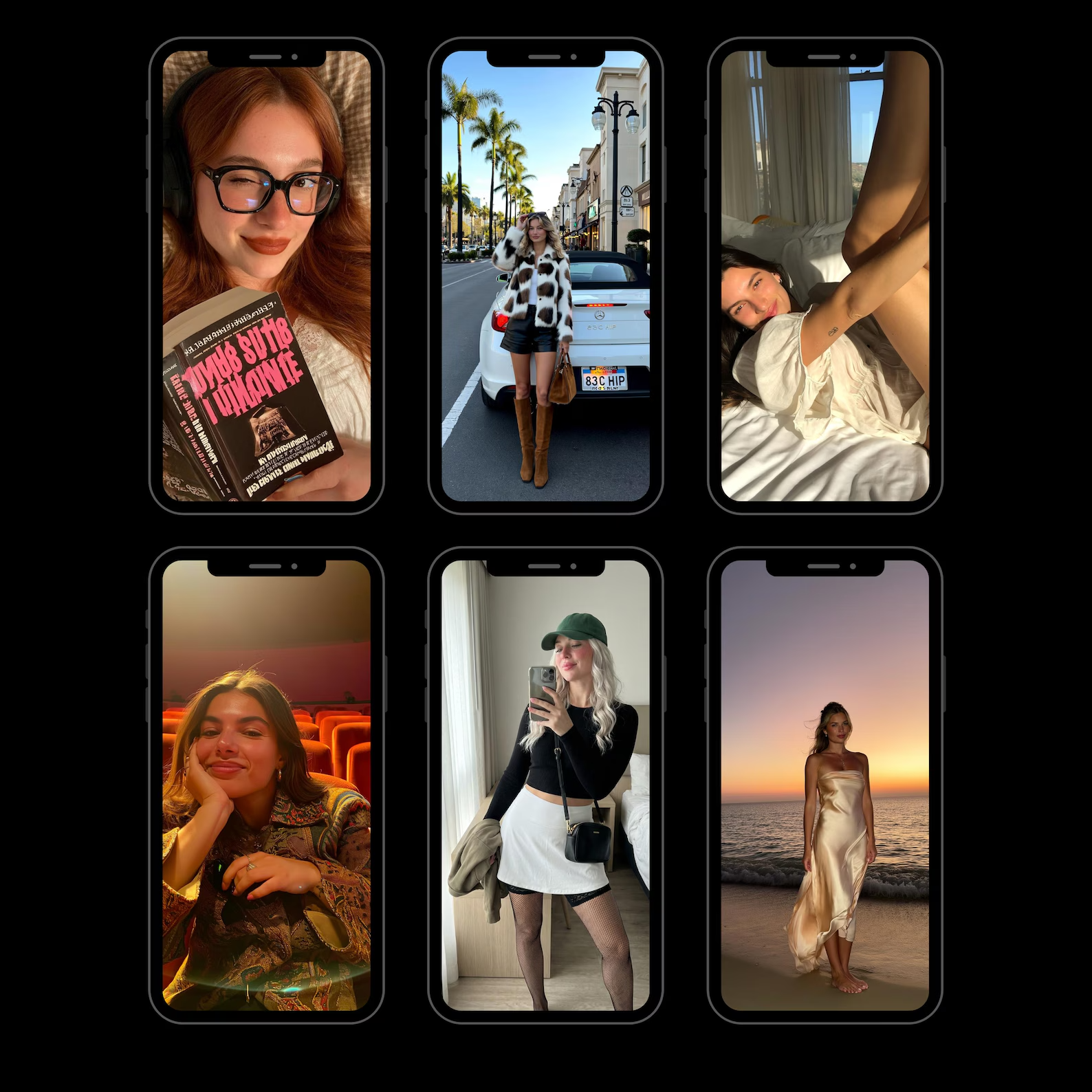 Influencer-Style Digital Model Photo Collection for Social Media Content – High Resolution Digital Download
