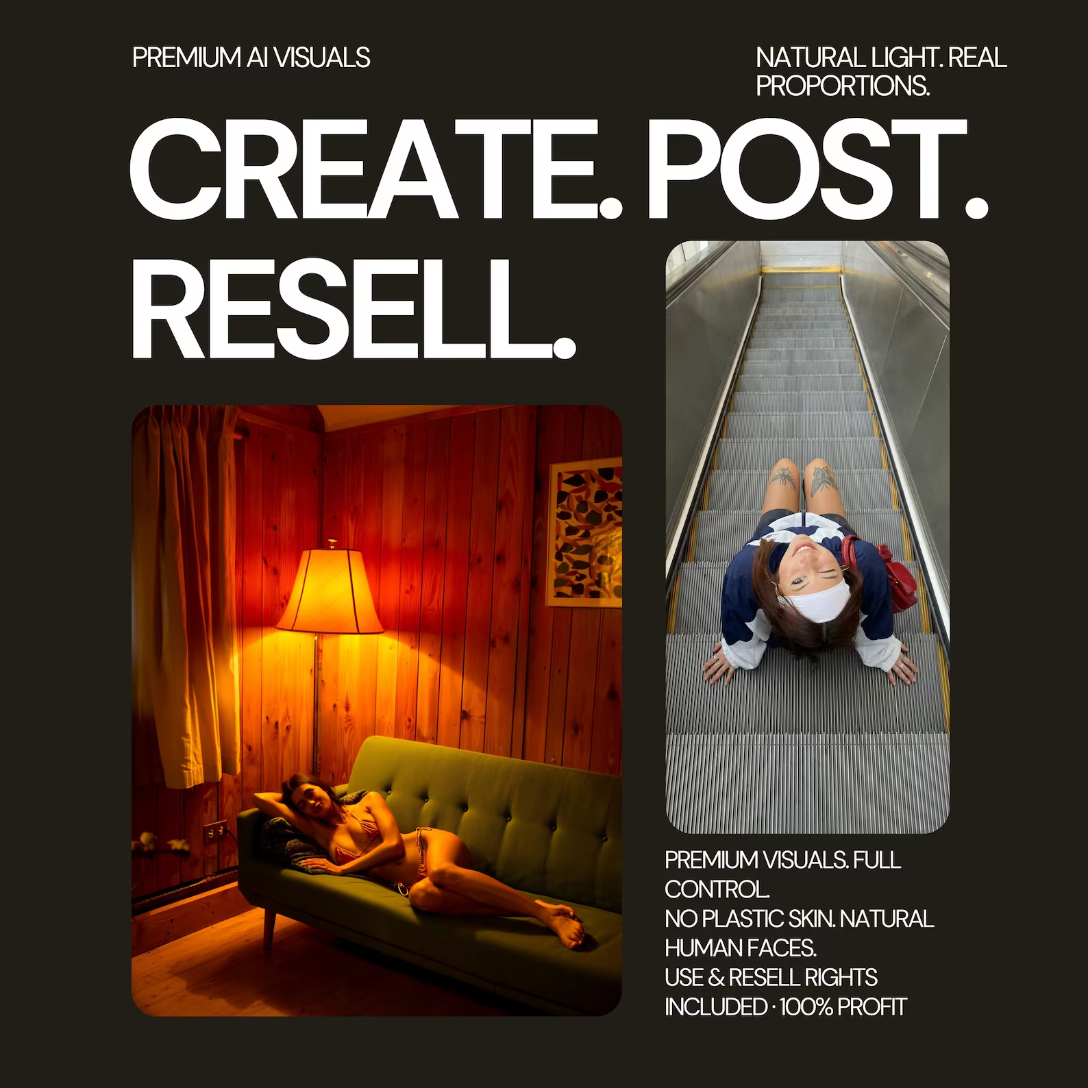 Influencer-Style Digital Model Photo Collection for Social Media Content – High Resolution Digital Download