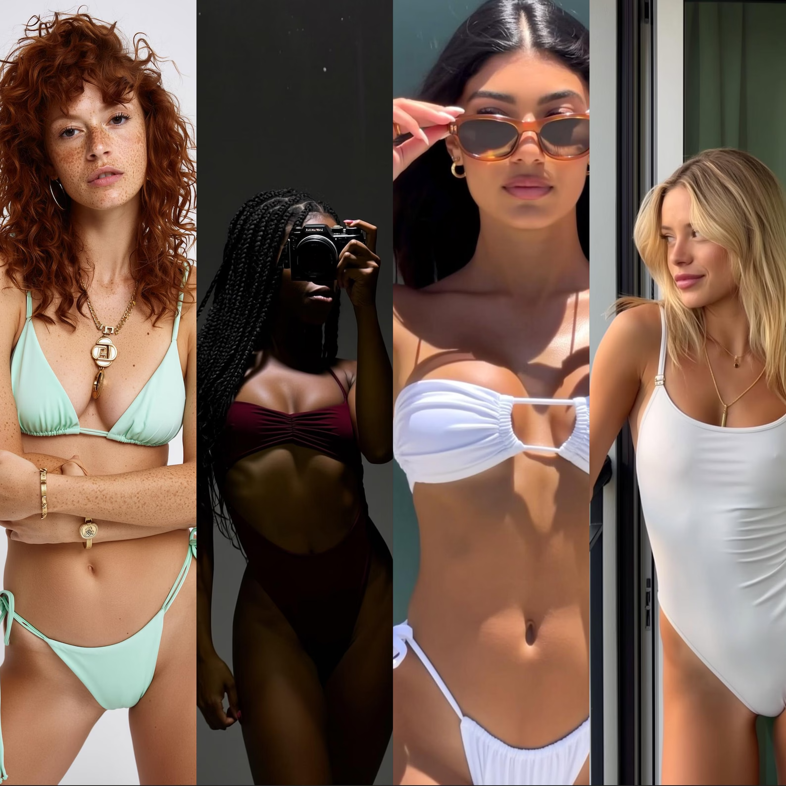 Swimwear AI Model Visuals Bundle for Instagram Reels Content Pack