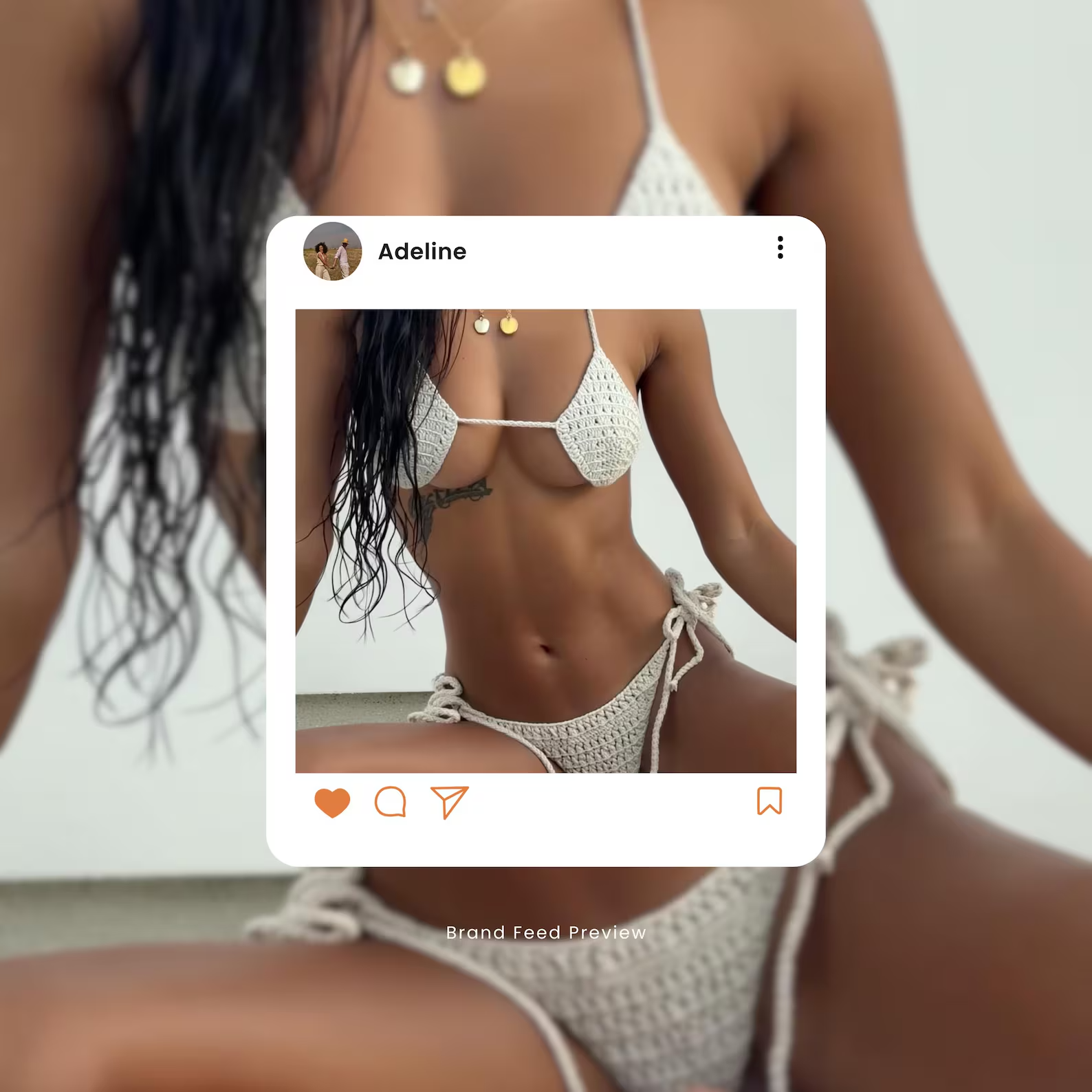 Swimwear AI Model Visuals Bundle for Instagram Reels Content Pack