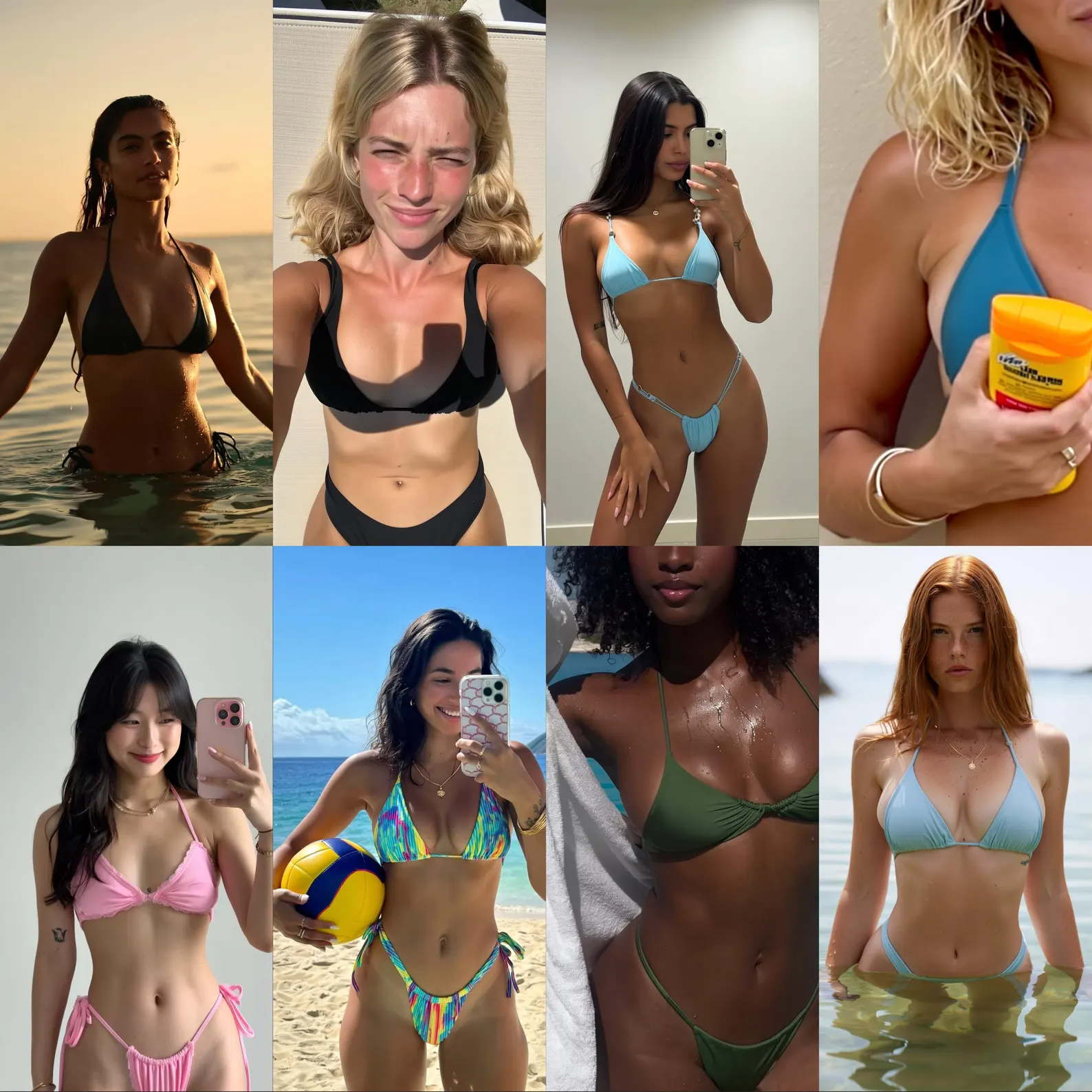 Swimwear AI Model Visuals Bundle for Instagram Reels Content Pack