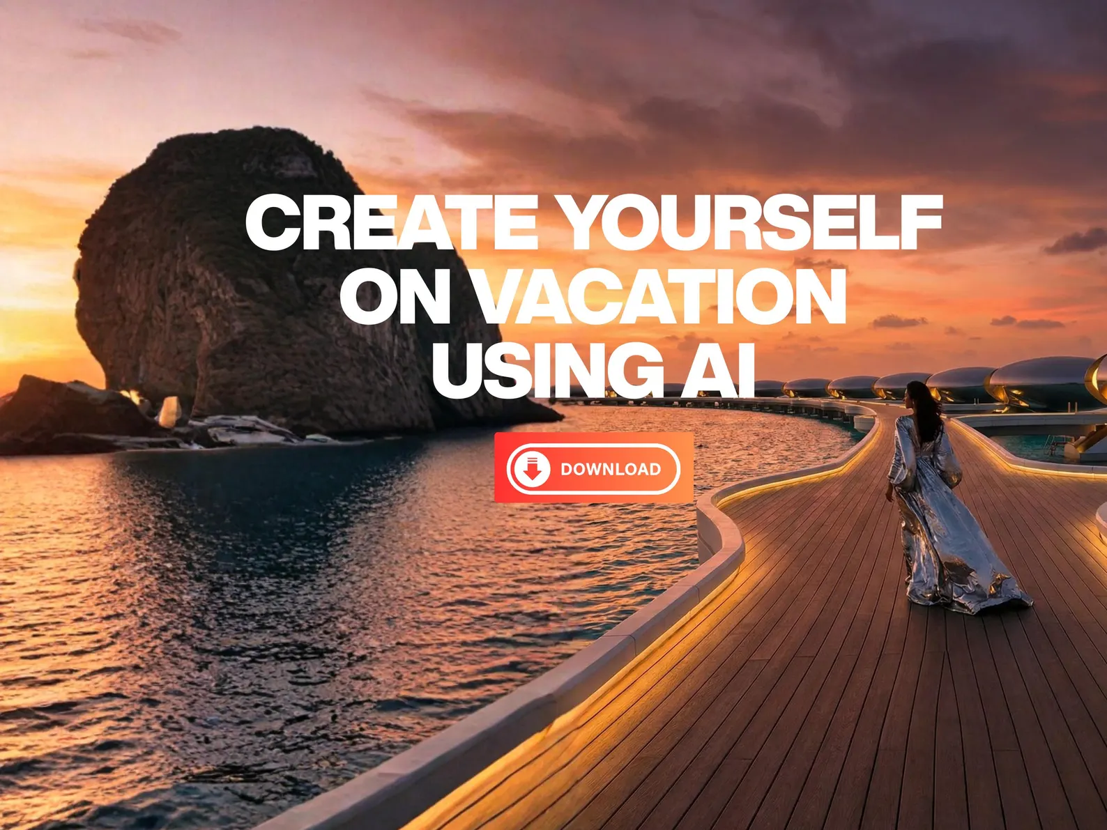 AI Vacation Image Collection | Travel Photo References | Create Yourself on Vacation | Digital Download