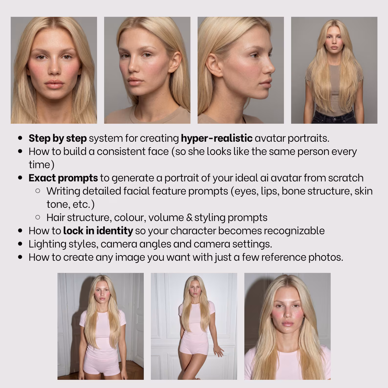 AI Avatar Masterclass, for Branding/Photoshoots/Social Media Platforms (PDF): Higgsfield & Gemini Tutorial