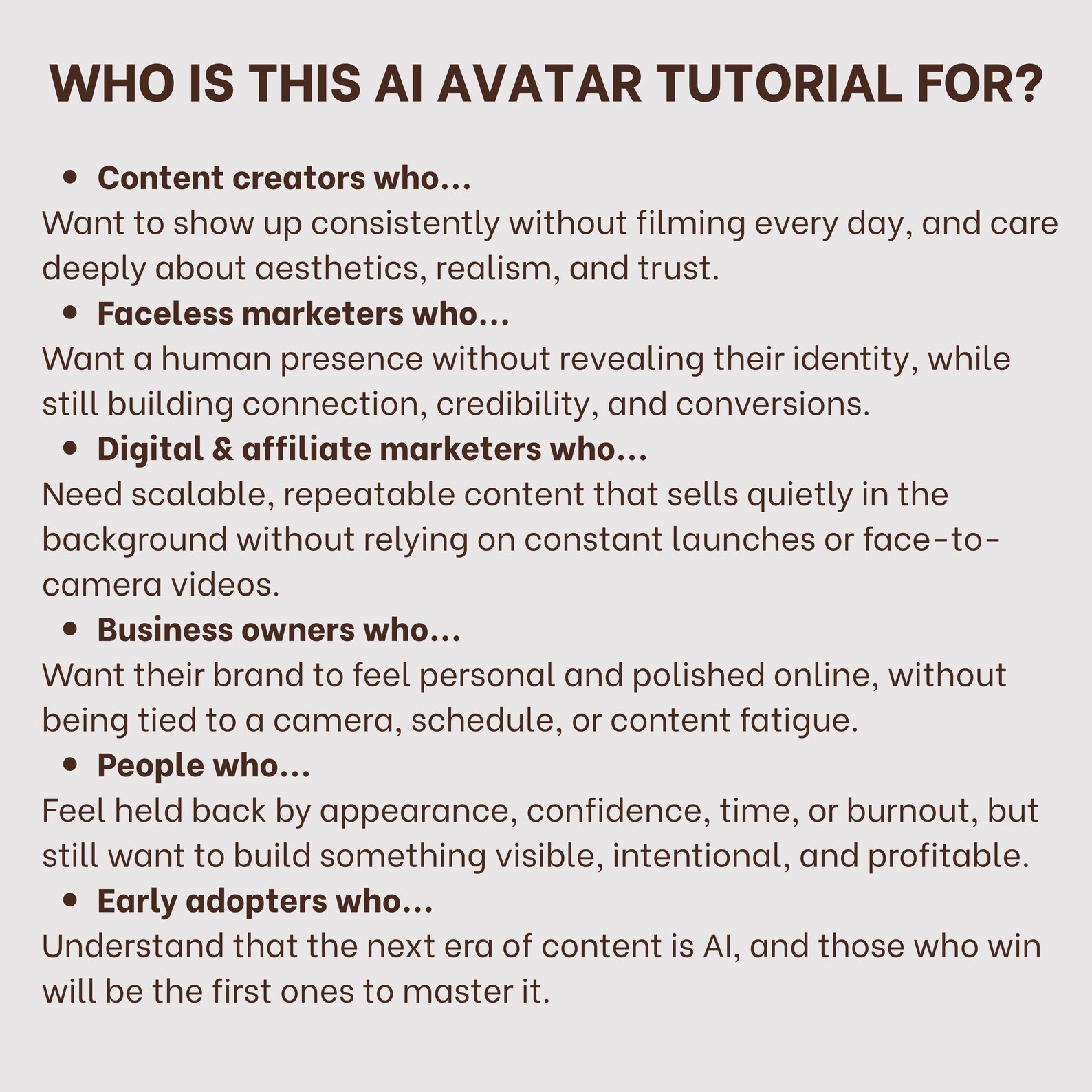 AI Avatar Masterclass, for Branding/Photoshoots/Social Media Platforms (PDF): Higgsfield & Gemini Tutorial